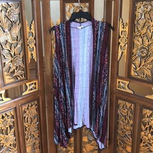 82 Days Floral Stripe Vest Size M